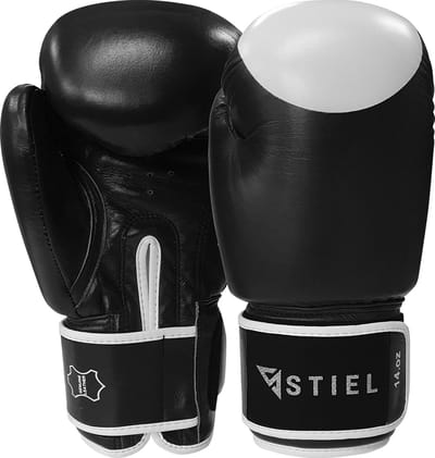 Stiel Pro Boxing Bokshandschoenen - met target - Zwart (Beschikbaar in verschillende maten)