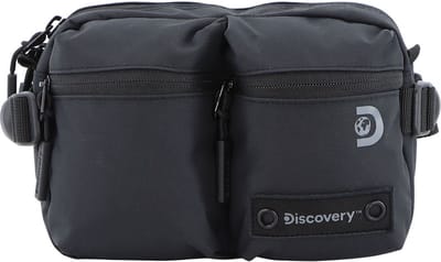 Discovery Heuptasje / Crossbodytas / Festivaltasje - Shield - Zwart - Zwart