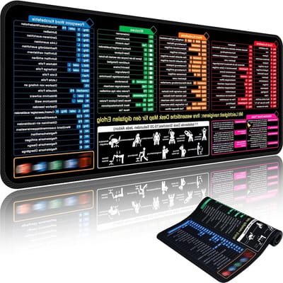 Grote Muismat 90 x 40 cm voor Professioneel Gebruik, Ideaal voor Gaming en Data-analyse, Antislip en Makkelijk Schoon te Maken