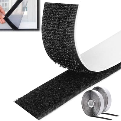 Dubbelzijdige tape 8 m 20 mm - sterke nylon tape - zwart - perfect voor knutselen - ShopVlot