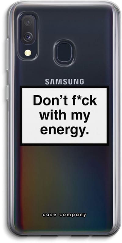 Case Company® - Hoesje geschikt voor Samsung Galaxy A40 hoesje - My energy - Soft Cover Telefoonhoesje - Bescherming aan alle Kanten en Schermrand