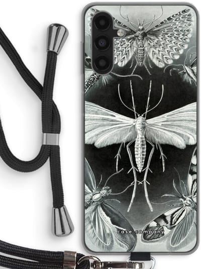 Case Company® - Hoesje met koord geschikt voor Samsung Galaxy A13 5G hoesje met Koord - Haeckel Tineida - Telefoonhoesje met Zwart Koord - Bescherming aan alle Kanten en Over de Schermrand