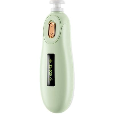 Coupe-ongles électrique pour bébés et adultes, polissoir à ongles portable et silencieux pour les soins quotidiens beige