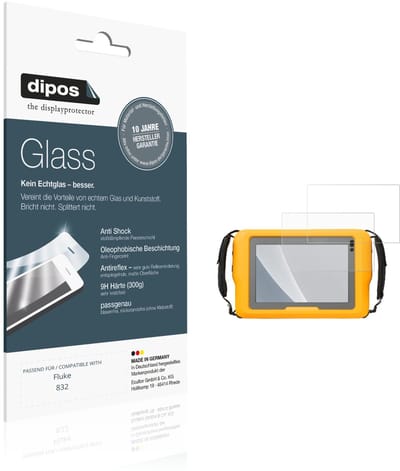 dipos – 2x Matte Pantserfolie geschikt voor Fluke 832 | 9H Screenprotector