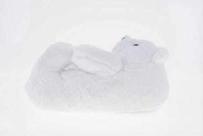 Grappige pantoffels | Beren sloffen | Wit | One size fits all maat 32 t/m 38 voor Kinderen, Dames en Heren | Beer Pantoffel | Pluche dierenpantoffels | zachte binnenschoenen | Sloffen en Pantoffels maat 32, 33, 34, 35, 36, 37, 38