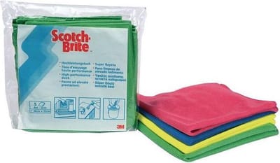 Scotch-Brite schoonmaakdoekjes apparatuur Reinigingsdoek Scotch-br. h'perf gr/pk 5