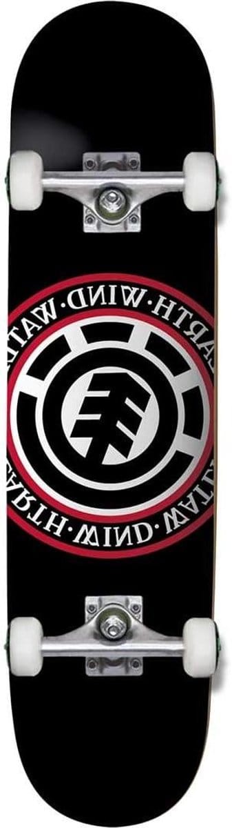 Compleet Skateboard - Outdoor Board - Straat Gebruik - Esdoorn Hout Dek - 8.25 Inch Breed - Rood/Zwart