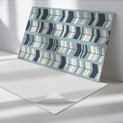 Wallfluent Vinyl Wandpaneel - Geometrie van pijlen in beweging Zelfklevend Wandpaneel - 100 cm x 50 cm - Grijs PVC wandpaneel - Set van 1 - Rechthoekig Wandbekleding Vinyl - Patroon Wandpaneel - PVC Muurpaneel - Wandpaneel Keuken en Badkamer