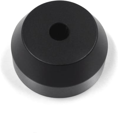 45 RPM Adapter Zwart Aluminium voor 7 inch Vinyl Records en Draaitafels