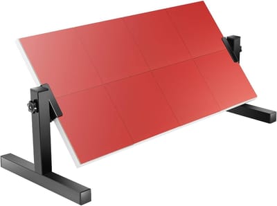 Tafeltennis retourbord - Pingpong oefenbord - Zelf trainen - 360 graden verstelbaar - 66 x 33 cm - Rood