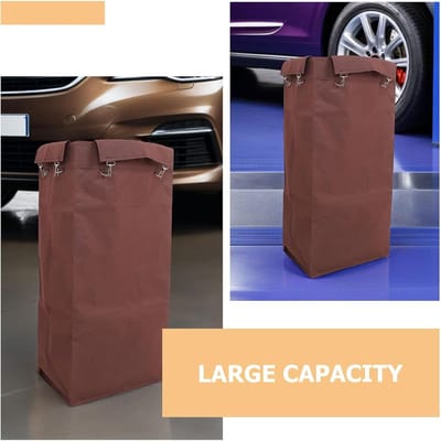 Opvangzak Schoonmaakwagen - Onderhoudstas Trolley - Efficiënte Reiniging - Hoge Capaciteit Waterdicht - 70x39x28 cm - Koffie