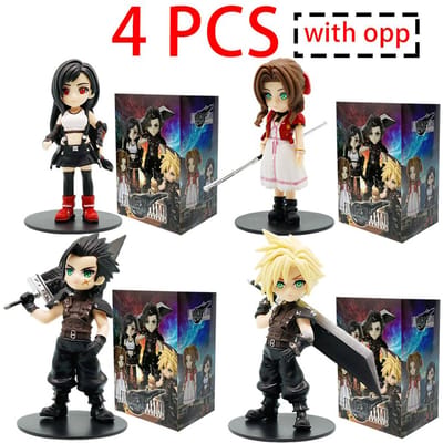 Anime 11-12cm Finals Fantasy Figuur Cloud Strife Tifa Lockhart Aerith Gainsborough Zack·Fair Figuur Model PVC Speelgoed Bureaucadeau