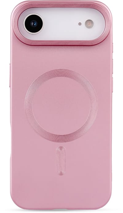 Casemania Hoesje Geschikt voor Apple iPhone 17 Air - Roze - Matte Siliconen Back Cover - Geschikt voor MagSafe