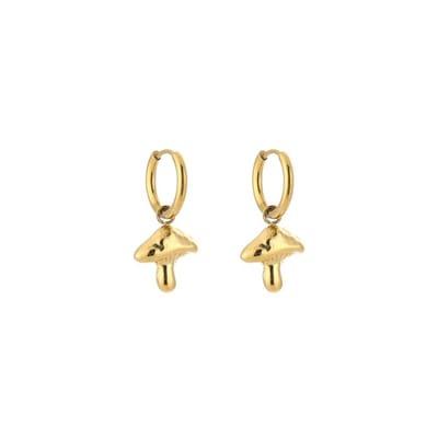 Bijoutheek Oorhangers Paddenstoel Goud