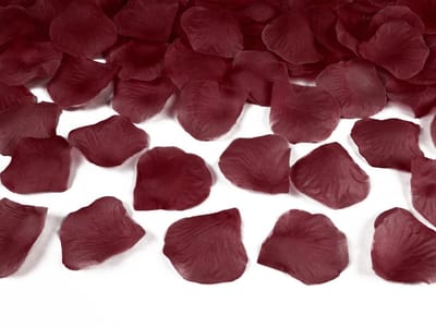 Partydeco - Luxe rozenblaadjes Bordeauxrood 500 stuks