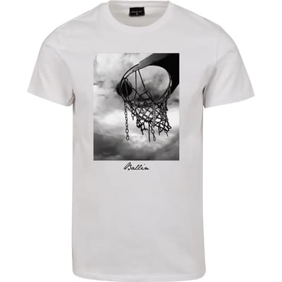 Mister Tee - Ballin 2.0 Heren T-shirt - XS - Wit