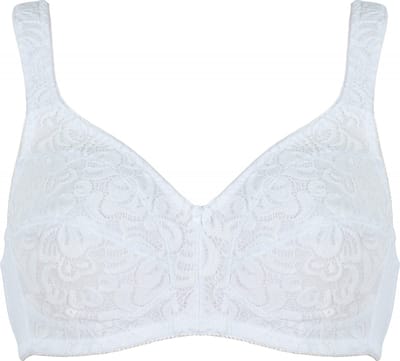 Naturana soft BH met kant zonder beugels maat 80B wit