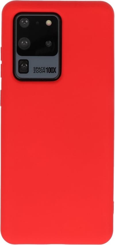Hoesje Geschikt voor de Samsung Galaxy S20 Ultra - Fashion Color Backcover Telefoonhoesje - Rood