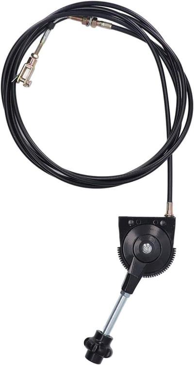 Gaskabel Vervangingsset - Flexibele Bediening - Machine Controle - Directe Respons - 45 Meter - Zwart