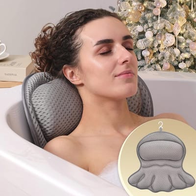 Luxe Badkussen voor Hoofd- en Rugondersteuning - Zacht en Antislip - Ideaal voor Ontspanning in Bad of Spa