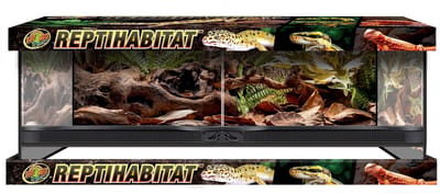 Zoo Med Glazen terrarium met dubbele deur | 91x46x30 cm | laag reptielenterrarium voor bodembewoners