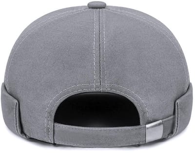 Dailygoods- Dockermuts Grijs - Verstelbaar - Katoen - Retrostijl - Schedelcap - Duurzaam - Beanie