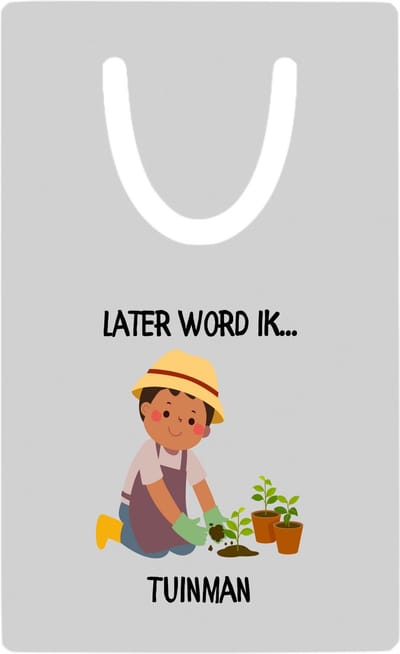 Hacebo® - Later word ik tuinman metalen boekenlegger - Tuinders - Tuinier - tuinman - tuin - de beste tuinman ooit Sleutelhanger - Werk - de beste tuinman - tuinman - hovenier - werken met plant Bladwijzer boekenleggers - 7.6 cm x 5cm