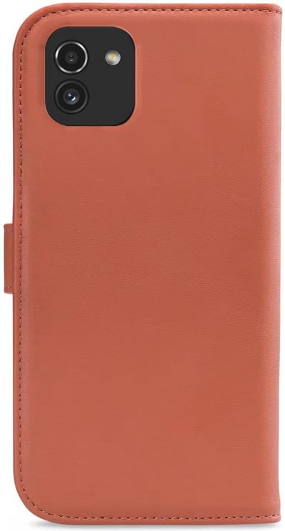 My Style Telefoonhoesje geschikt voor Samsung Galaxy A03 Hoesje | My Style Flex Wallet Bookcase Portemonnee | Pasjeshouder voor 3 Pasjes | Telefoonhoesje voor Pinpas / OV Kaart / Rijbewijs - Rust Red | Rood