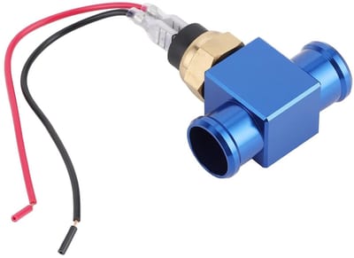 Watertemperatuur Schakelaar - Ventilator Sensor - Motor Koeling Controleren - Plug and Play - Radiator Slang Adapter - Blauw