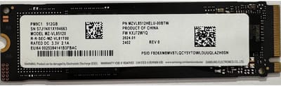 Samsung 512GB NVME SSD PCIe Gen4 - MZ-VL85120 - BULK