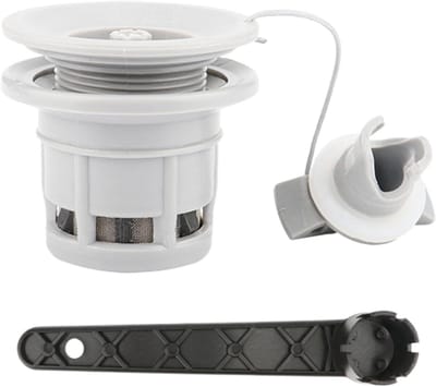 Inblaasventiel Stop - Luchtplug Vervanging - Watersport Accessoire - Modulair Ontwerp - 6 Gaten - Zwart