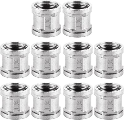 10-delige tankvoeding 3/4 inch, dubbele vrouwelijke schroefdraad, roestvrij staal, connector en verlenging voor pijpverbindingen