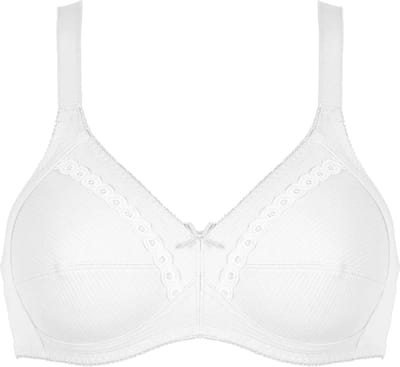 Naturana katoenen soft BH zonder beugels maat 75B wit