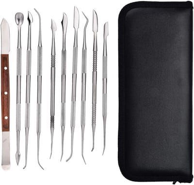 Graveergereedschap Set - Metaal Graveerset - Sieraden Maken - Massief Metaal - 10 Stuks - Zilver