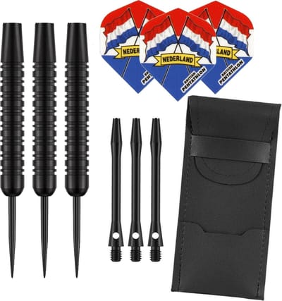 Darts Set Black - dartpijlen - Nederland - dart shafts - dart flights - 23 gram - dartspijlen