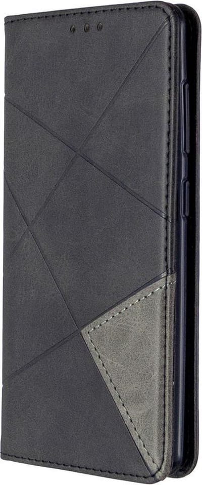 Coverup Geometric Book Case - Geschikt voor Samsung Galaxy A41 Hoesje - Zwart