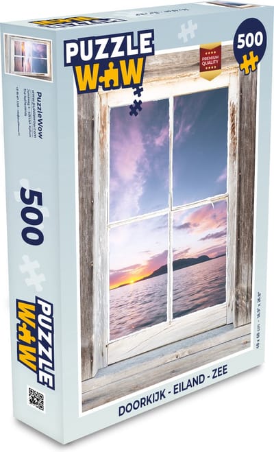 Puzzel Doorkijk - Eiland - Zee - Legpuzzel - Puzzel 500 stukjes