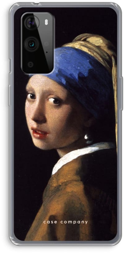 Case Company® - Hoesje geschikt voor OnePlus 9 Pro hoesje - The Pearl Earring - Soft Cover Telefoonhoesje - Bescherming aan alle Kanten en Schermrand