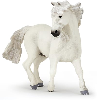 PAPO Speelfiguur - Paard - Camargue paard - Wit 11x 5x10cm