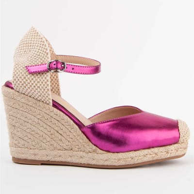 Alpargata De Cuña Para Mujer. Montevita Balenci4 102988 37 fuchsia