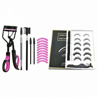 Luxe Magnetische Wimperset-magnetic false eyelash sticky eyeliner pens-Inclusief Magnetische Eyeliner & tools