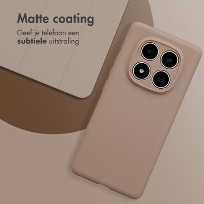 imoshion Hoesje - Geschikt voor Xiaomi Redmi Note 14 Pro 5G - Color Backcover - Bruin
