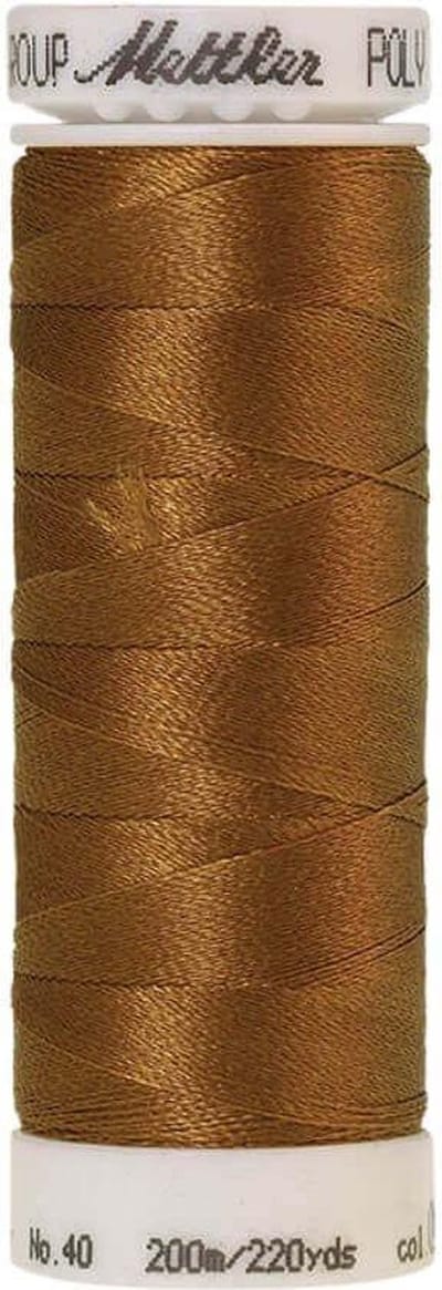 AMANN POLYSHEEN NAAI-BORDUURGAREN, COL-0941 BRUIN, 200M, PER STUK.