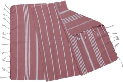 Lalay Kleine Hamamdoek Leyla Dusty Rose 100x50cm - dusty rose - 100 - 50 - dunne katoenen handdoek - sneldrogende saunahanddoek (niet geschikt als lendendoek)