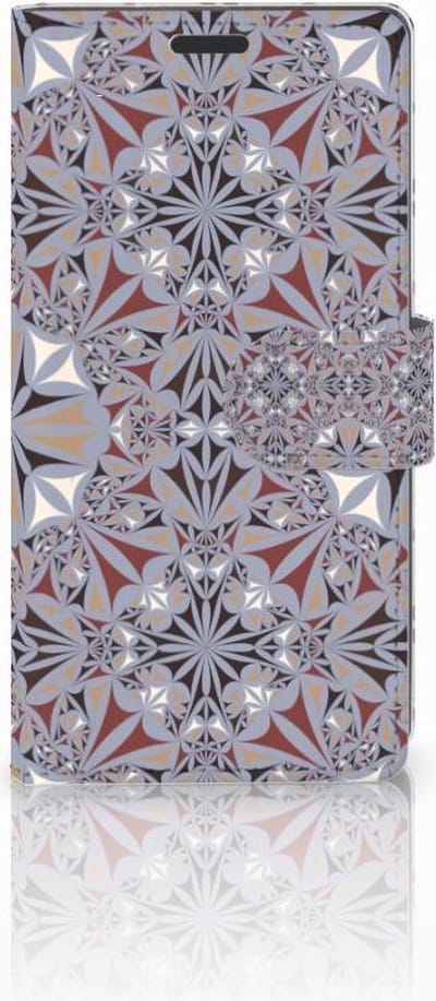 Sony Xperia Z3 Bookcase Flower Tiles