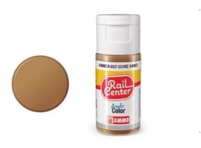 AMMO MIG Hobbyverf - MIG R0027 Rail Center - Ocher Sand - 15ml Verf potje - 15 ml