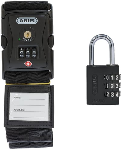 ABUS Kofferslot 620TSA/192 - Set met cijferslot 144/30 - zwart