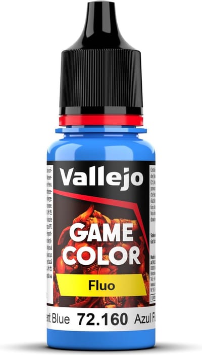 Vallejo Hobbyverf Acrylverf - 72160 Game Color - Fluorescent Blue - Acryl - Verf flesje - 18 ml