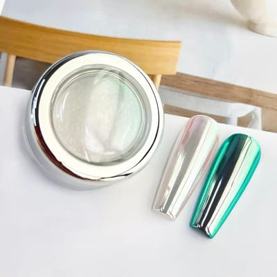 1 STKS Aurora Kameleon Nagellak Poeder, DIY Nageldecoratie Iriserend Kleurveranderend Nagellak Poeder