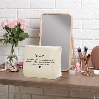 Persoonlijke Make-up Tas, Unieke Verjaardagscadeaus voor Vrouwen, Moeders en Vriendinnen, Gepersonaliseerd en Handig voor Reizen